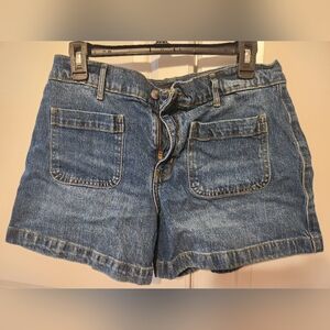 Classic Blue Denim Women's Jean Shorts